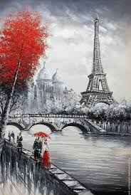 Pin By Amanda Remmey On Cuadros Paris Painting Eiffel Tower Painting Paris Art