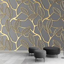 Custom 3d Photo Wallpaper Creative Golden Abstract Geometric Lines Mural Modern Study Ro In 2020 Wallpaper Interior Design Wallpaper Living Room Custom Photo Wallpaper