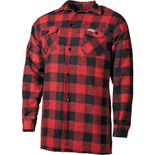 Red and black flannel mens. Fox Outdoor Lumberjack Shirt Flannel Mens Hunting Hiking Red Black Checkered Ebay