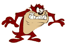 The tasmanian devil, the world's largest surviving marsupial carnivore, used to live in the mainland of australia but became extinct on the mainland 3000 thousand years ago. Tasmanian Devil Looney Toons Gif