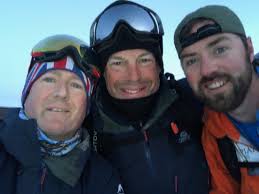 With Rob Ritchie, Toby's Dad & creator of ⁦@EverestAlps⁩ and Martin Hewitt,  all round super hero & founder of @adaptivegrandslam. Expedition in aid of  ⁦@BrainTumourOrg⁩