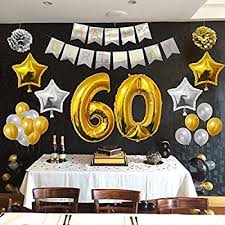 60th Birthday Flowers And Balloons 60th Happy Birthday Party Balloons Supplies Decorations By Belle Vous All In 60th Birthday Decorations 60th Birthday Party Decorations 60th Birthday Theme