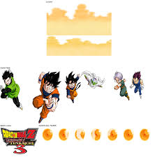 Budokai and was developed by dimps and published by atari for the playstation 2 and nintendo gamecube. Playstation 2 Dragon Ball Z Budokai Tenkaichi 3 Title Screen Sprites 1 2 The Spriters Resource