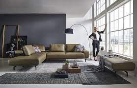 Sofagarnitur Aus Moosfarbenem Leder Zeitlos Und Elegant Sofa Wohnen Interiordesign Wohnzimmer Thiex Wohnzimmer Haus Wohnzimmer Wohnzimmer Design