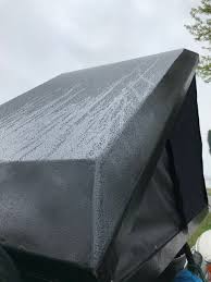 I can see a roof top that sits on frame that holds the poles to lift the topper off the car and lowers to the ground. Roof Top Tent Diy Build Tacoma World