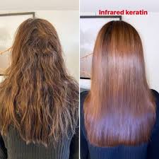 Part your hair into sections. 5 Types Of Hair Straightening Treatments Compared