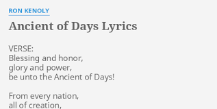 We did not find results for: Ancient Of Days Lyrics By Ron Kenoly Verse Blessing And Honor