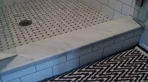 6 x 60 saddle threshold italian white carrara marble stone 5/8 inches thick. Shower Tile Idea Basket Weave Floor Tile Marble Threshold And Subway Walls Bathroom Renovation Shower Floor Marble Showers