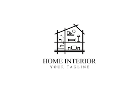 Home Interior Logo Design Graphic By Sabavector Creative Fabrica Kartvizit Tasarimi Logo Tasarimi Kartvizitler