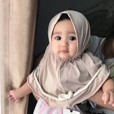 Kumpulan mewarnai gambar sketsa kartun anak muslimah. Gambar Bayi Berjilbab Lucu