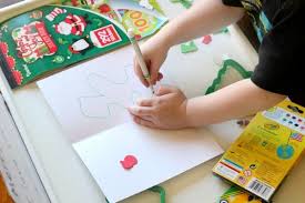 Diamond painting christmas cards, christmas greeting cards making kits, diy diamond art christmas cards for adults kids handmade gift for holiday friends and family (4 pack) 4.8 out of 5 stars. Preschool Christmas Card Making Station