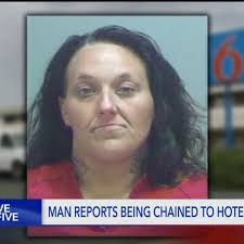 Woman allegedly chained man to motel toilet
