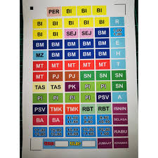Jadual waktu peperiksaan ujian pencapaian sekolah rendah (upsr) 2018. Sticker Jadual Waktu Sekolah Rendah Menengah Sticker Subjek Sticker Nama Sticker Label Shopee Malaysia
