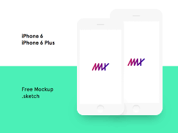Iphone 12 clay mockup presentation. Iphone 6 6s Plus Minimal Mockup For Sketch Free Psd Ui Download