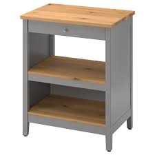 tornviken kitchen island, gray, oak