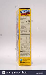 Nutrition Facts On Box Of Capn Crunchs Crunch Berries