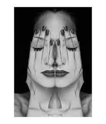 Faces Series Of Self Portraits By Diana Chyrzynska Via Behance Self Portrait Photography Portrait Experimental Photography