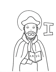 I Is For St Ignatius Loyola Coloring Pages Saint Coloring St Ignatius