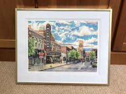 Ann Arbor Art Watercolor Painting Print University Of Etsy Painting Painting Prints Watercolor Paintings
