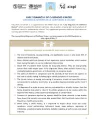 Occasionally, the child's teacher or physician may note signs and symptoms that are worrisome. Early Diagnosis Of Childhood Cancer Supplemental Information On Brain Tumors In Children Paho Who Pan American Health Organization
