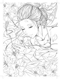 Coloring Book Chinese Ancient Figure Line Drawing Pencil Watercolor Painting Coloring Books Coloring Pages Drawings