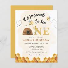 Budget Cute It's so sweet to bee one 1st birthday