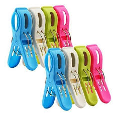 12 Pack Ipow Towel Clips Plastic Jumbo Size 4 Fun Bright Colors For Beach Chairs Or Pool Lounges Heavy Duty Clips To Keep Your Towels Clothes Quilt Blanket Fr Beach Chairs Pool Lounger Beach Towel