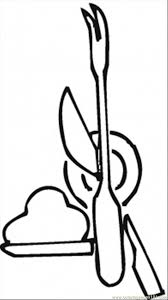 Download clker's decorative dagger knife clip art and related images now. Carving Fork And Knife Coloring Page For Kids Free Kitchenware Printable Coloring Pages Online For Kids Coloringpages101 Com Coloring Pages For Kids