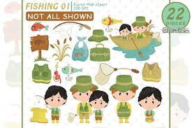 This is a cute vintage fishing silhouette. Fishing Clipart Cute Father S Day Clip Art Instant Downloa 245236 Illustrations Design Bundles