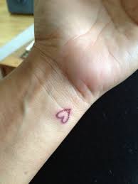 Purple Heart Outline Wrist Tattoo Tattoos Small Tattoos Cute Tattoos
