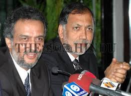 From right) Rajendra S. Pawar, Chairman, NIIT Technologies Ltd. and Arvind  Thakur, CEO, at a...