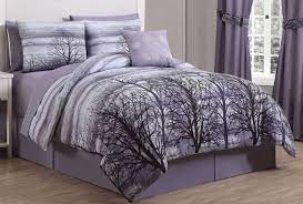 Bed set with picot hemstitch. Alcove Forest Comforter Set King Plum Half A Home 141 Bedding Auction K Bid