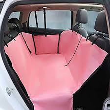 Amazon Com Vedem Waterproof Car Pet Back Seat Protector Zipper Car Dog Travel Seat Cover Pink Pet Suppli Dog Car Seats Dog Car Seat Cover Dog Seat Covers
