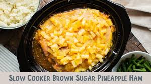 This only takes about 2 minutes. Slow Cooker Brown Sugar Ham The Magical Slow Cooker