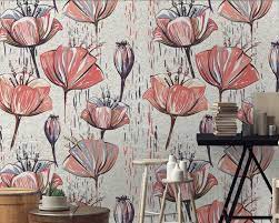 Check spelling or type a new query. Amazon Com Murwall Floral Wallpaper Tulip Flower Wall Mural Floral Pattern Wallpaper Living Room Bedroom Entryway Cafe Handmade