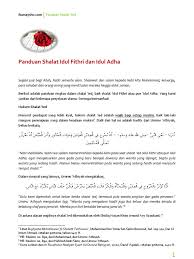 Fardu 'ain seperti shalat jum'at. Panduan Shalat Idul Fithri Dan Idul Adha