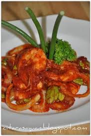 Sambal Udang Petai Masam Manis Resepi Terbaik Resep Seafood Resep Makanan Tumis