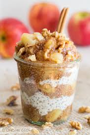 Sugar Free Apple Pie Chia Seed Jam Breakfast Parfait Oh She Glows