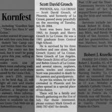Obituary for Scott David Grosch, 1963-2004