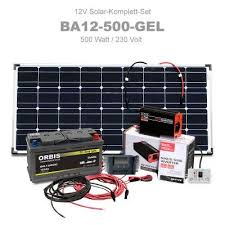 Insel Solaranlage 500w Komplettset 12v 230v Ba12 500 Solaranlage Wohnmobil Solaranlage Solar