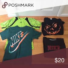 Black And Green Nike Shirt T Shirt Bundle Black Nike Shirt Nike Shirts Dri Fit Shirt