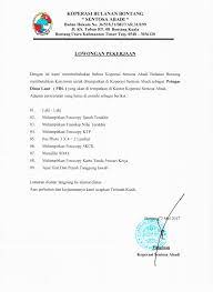 Hendaknya koperasi simpan pinjam diletakkan pada taawun sesuai dengan ajaran islam. Lowongan Kerja Bontang Koperasi Simpan Pinjam Sentosa Abadi