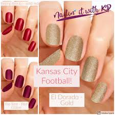 The kansas city chiefs colors are red and gold. Chiefs Nation Inspired Nail Matches Chiefs Kansascitychiefs Kcchiefs Nails Nailinspiration Nailinitwit Color Street Nails Nails Inspiration Color Street