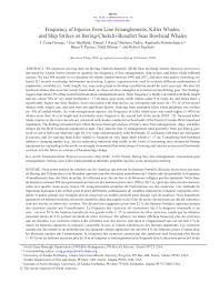 Ship it and collect it at your port of choice. Pdf Frequency Of Injuries From Line Entanglements Killer Whales And Ship Strikes On Bering Chukchi Beaufort Seas Bowhead Whales