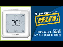 Swing down the thermostat and press the lower Lyric T6 Smart Thermostat White Wired Honeywell Industrial Material Specialists Int Rehabilitaweb Com