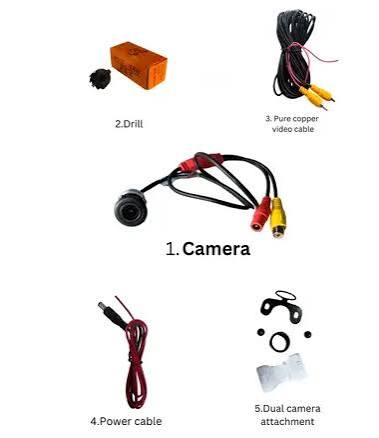 Uno Minda UNO-AHDCAM-DUAL High Definition AHD Reverse Parking Camera - Dual Mount Universal for all Cars