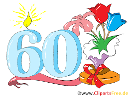 Zudem können sie beim gestalten ihrer geburtstagskarten gleich die besten fotos teilen, die während der feierlichkeiten entstanden. Zum 60 Geburtstag Clipart Gluckwunsch Einladung