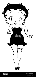 Betty boop Black and White Stock Photos & Images - Alamy