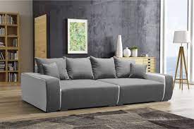 Somit spart sich der kunde die tour in in überfüllte shops und hat. Big Sofa Couchgarnitur Reggio Megasofa Mit Schlaffunktion Weiss Grau Kaufen Bei Sylwia Lesniewska Fun Mobel
