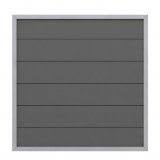 Sichtschutzzaun Wpc Design Anthrazit 180x180cm Sichtschutzelemente Sichtschutzzaun Aluminium